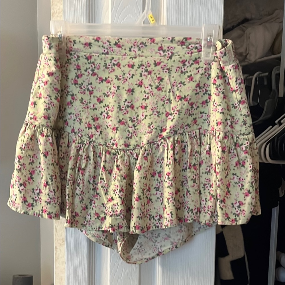 Coquette Floral Ruffle Skort
